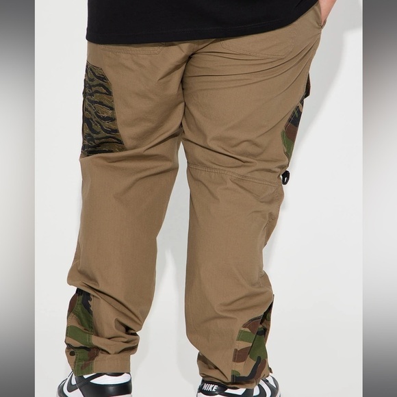 Patch up ripstop cargo men pants- Olive - Picture 6 of 8